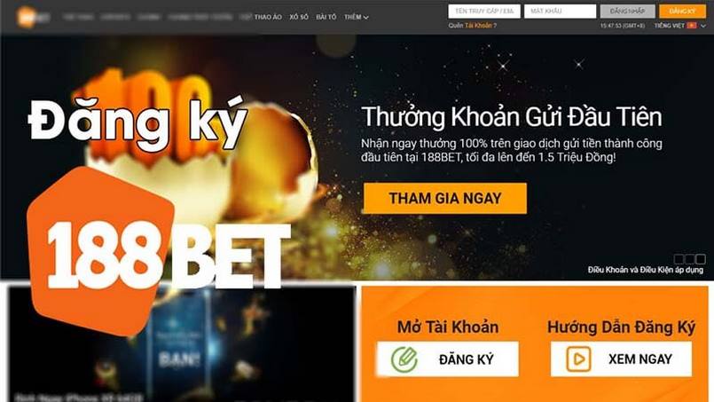 Hướng dẫn cách đăng ký vào nhà cái 188bet