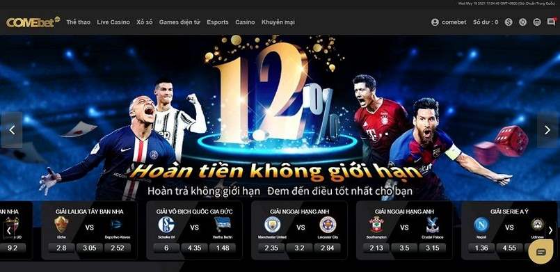 Ưu đãi hấp dẫn đến từ nhà cái ăn khách Comebet 