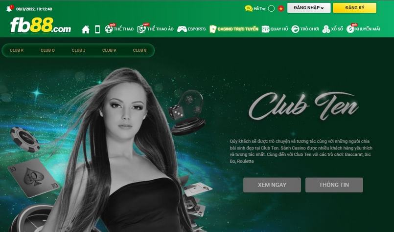 Bạn cũng có thể tham gia casino trực tuyến, rất nhiều sảnh chơi đang chờ bạn khám phá