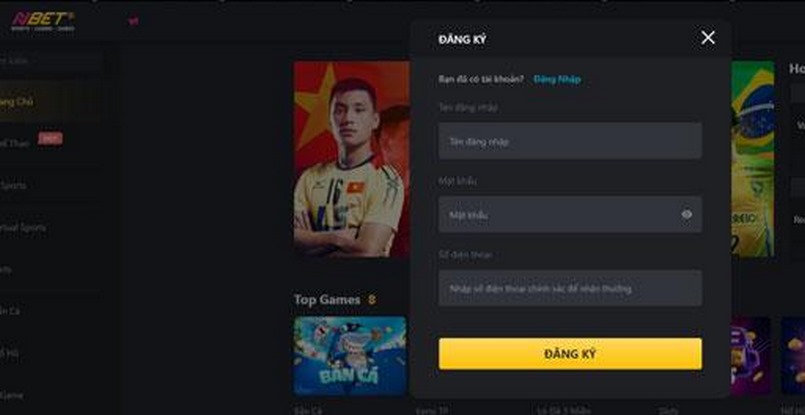 Đăng ký chơi tại Nbet với các thao tác đơn giản